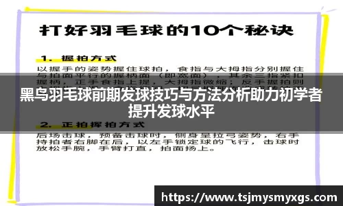 黑鸟羽毛球前期发球技巧与方法分析助力初学者提升发球水平